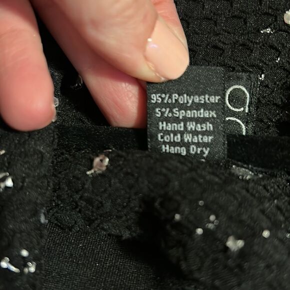 Ciara Sunwoo Black Metallic Splatter Jacket Size Small - Picture 3 of 3